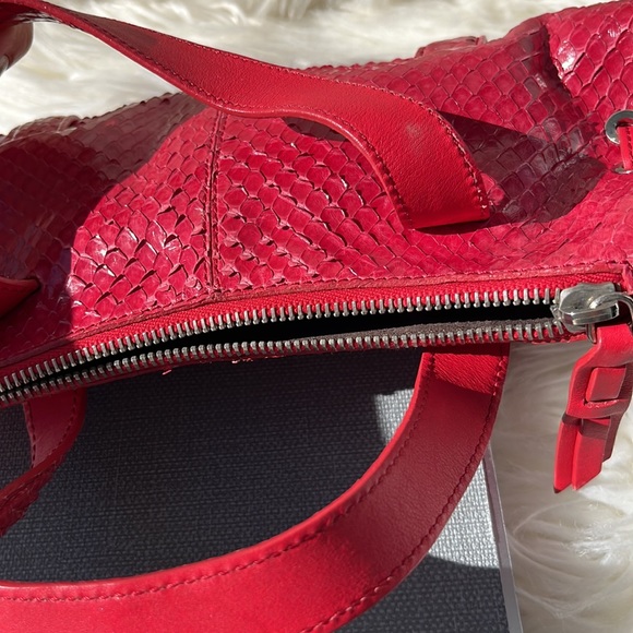 Authentic Vintage TOD’S ‘Candy Sera’ Mini Bag ~ in Red Python - Picture 15 of 15